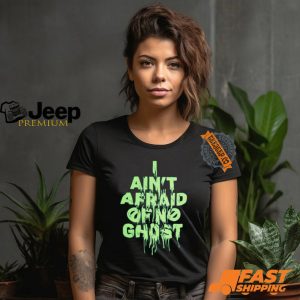 Ghostbusters Neon Green Text Shirt