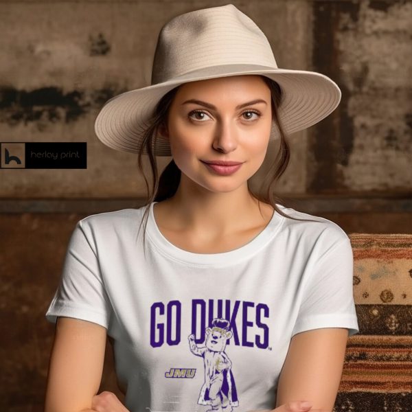 JMU Football Go Dukes Mascot Shirt