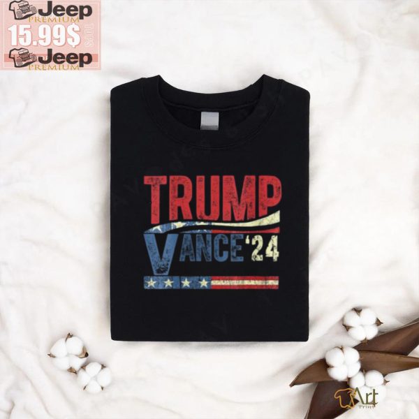 Womens trump vance 2024 donald trump 24 vance for president 2024 v neck t shirt2