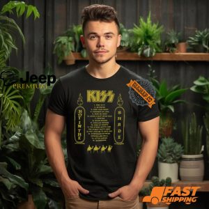 Kiss Hot In The Shade Tracklist 35Th Anniversary Shirt