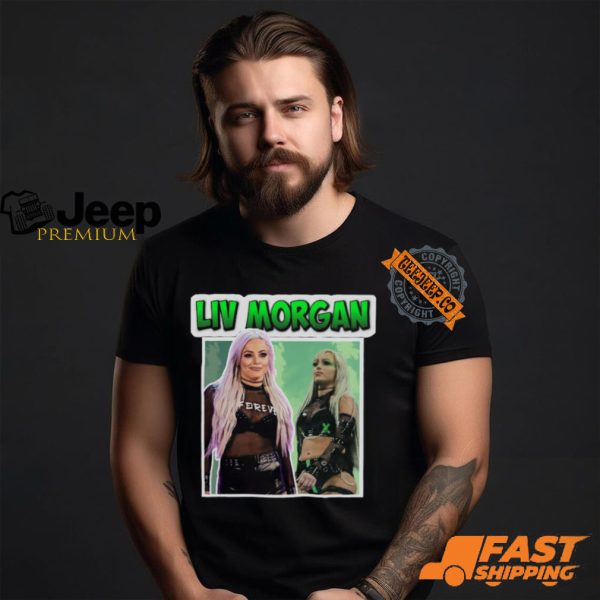 Liv Morgan Green Logo T shirt1