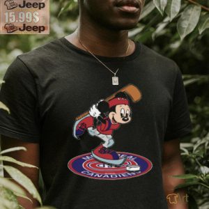 NHL Hockey Montreal Canadiens Cheerful Mickey Disney Shirt Youth T Shirt2