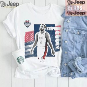 Stephen curry usa basketball stadium essentials unisex 2024 summer olympics player cutout shirt0