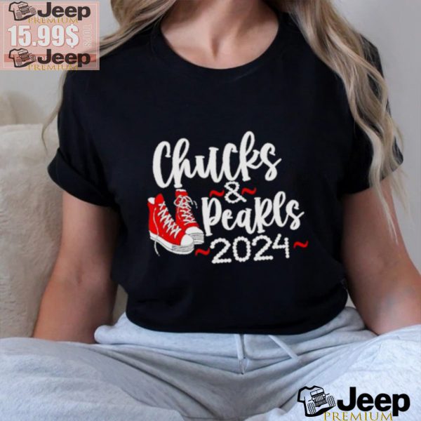 Kamala Harris 2024 chucks and pearls shirt3