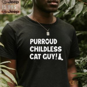 Purroud Childless Cat Guy T Shirt2