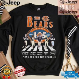 Official The Chicago Bears Abbey Road 1920 2025 Thank You For The Memories Signatures shirt3