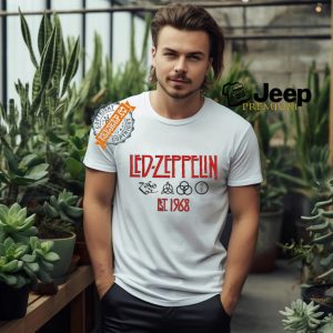 Led Zeppelin Symbols Est 68 Grey T Shirt1