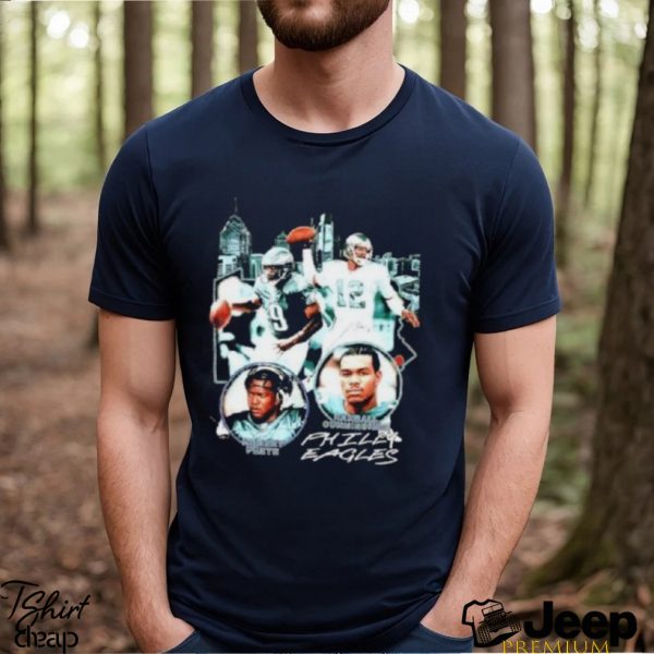 Philadelphia Eagles Qb Line Up Graphic Shirt1