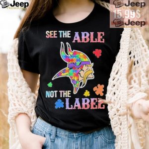 Minnesota Vikings Autism See The Able Not The Label Shirt3