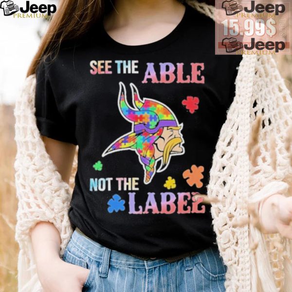 Minnesota Vikings Autism See The Able Not The Label Shirt3