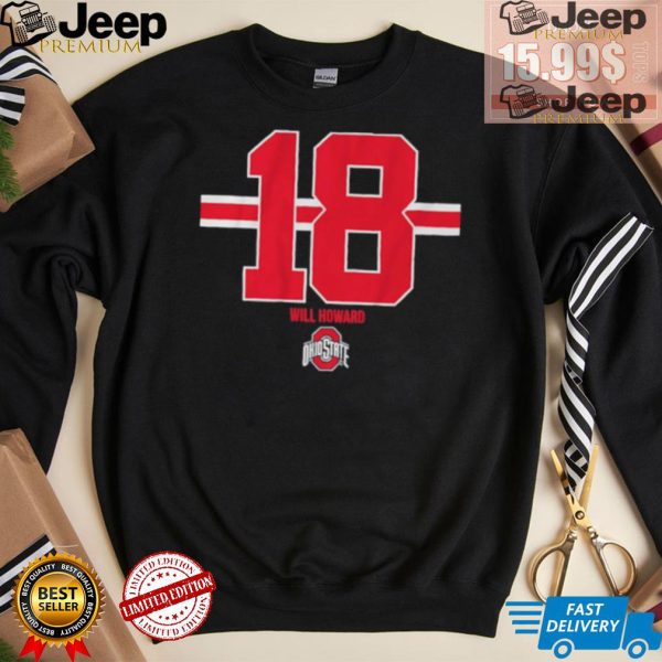 Ohio state football will howard 18 shirt3