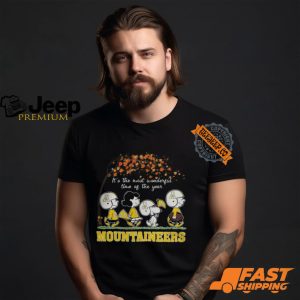 Snoopy Peanuts X Appalachian State Mountaineers Fall It'S The Most Beautiful Time Of The Year Shirt