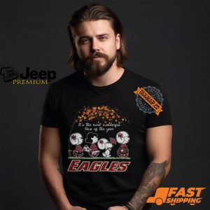 Snoopy Peanuts X Boston College Eagles Fall It'S The Most Beautiful Time Of The Year Shirt