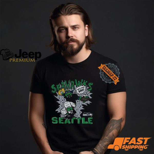 TMNT Leonardo x Seattle Seahawks Shirt