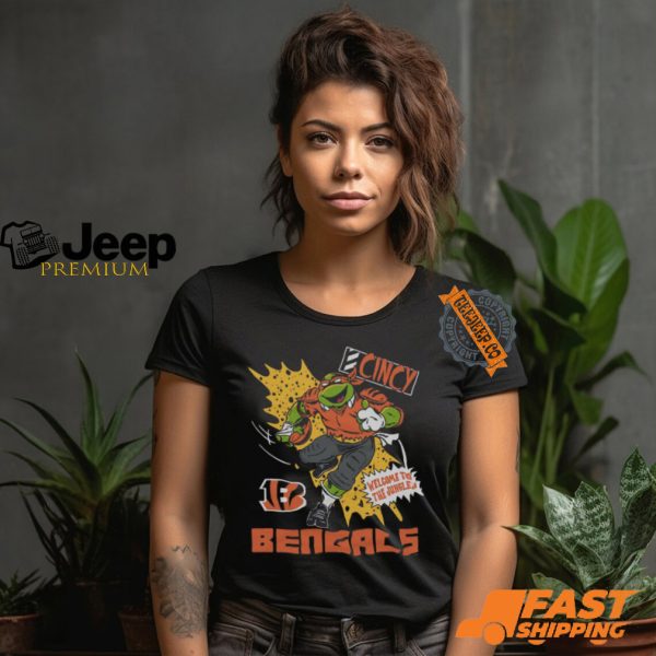 TMNT Michelangelo x Cincinnati Bengals Shirt