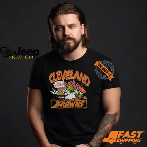 TMNT Michelangelo x Cleveland Browns Shirt