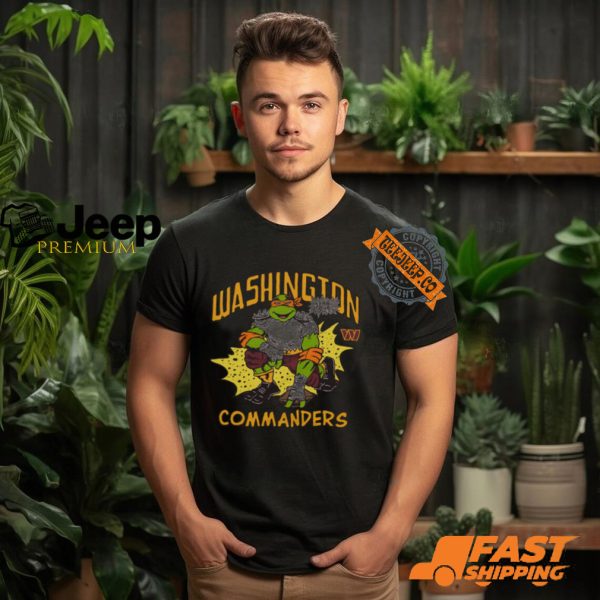 TMNT Michelangelo x Washington Commanders Shirt