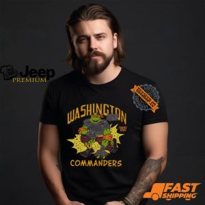 TMNT Michelangelo x Washington Commanders Shirt