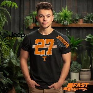 Tennessee Football James Pearce Jr. 27 Stripe Shirt