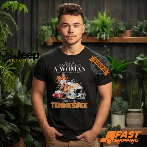 Tennessee Volunteers x Minnie Mouse Never Underestimate A Woman Who Understands Football And Loves Shirt