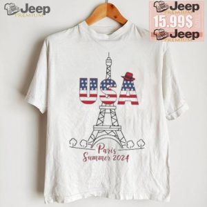 USA Eiffel Tower Paris Summer 2024 logo shirt1