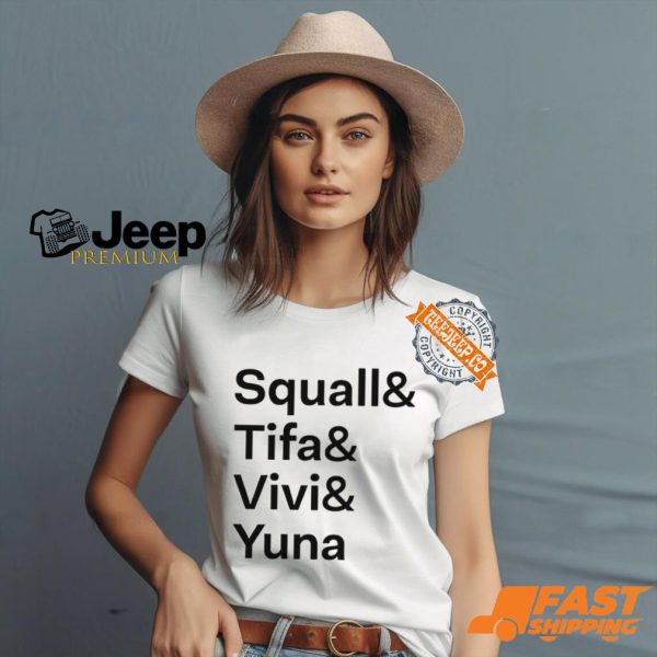 Squall Tifa Vivi Yuna Shirt0