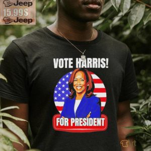 Vote Kamala Harris for president 2024 American flag shirt1