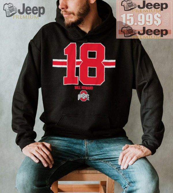 Ohio state football will howard 18 shirt1