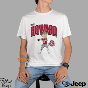 Ohio State Football Will Howard Caricature Shirt3