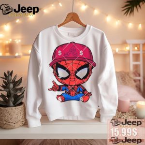 Official Baby Spiderman Atlanta Braves Baseball Shirt0