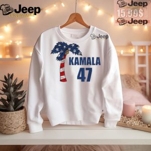 Official Coconut tree Kamala 47 usa flag T shirt1