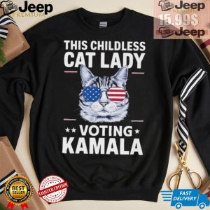 Official Kamala This Childless Cat Lady Is Voting Kamala Harris 2024 T Shirt2