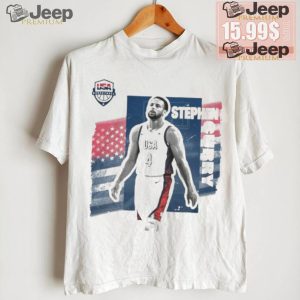 Stephen curry usa basketball stadium essentials unisex 2024 summer olympics player cutout shirt3