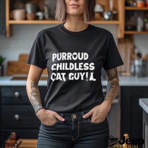 Purroud Childless Cat Guy Shirt2