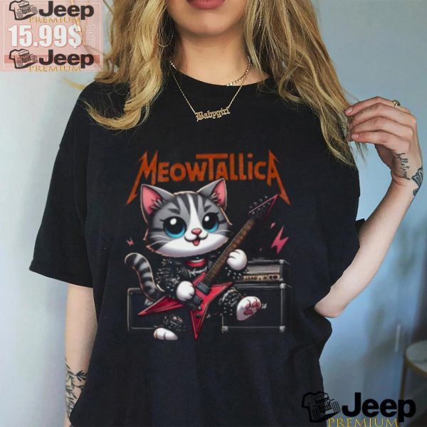 Meowtallica Funny Cat T Shirt3