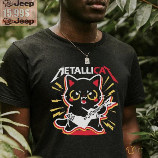 Black Cat Metal Band T Shirt2