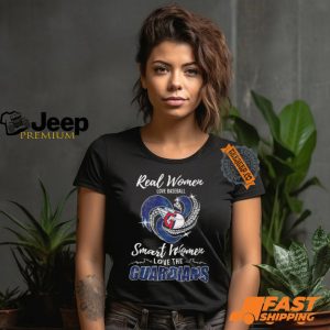 Real Women Love Baseball Smart Women Love The Guardians Shirt2