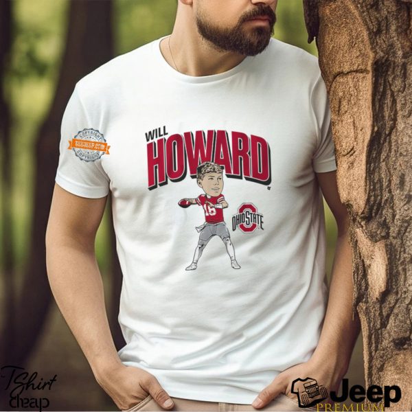 Ohio State Football Will Howard Caricature Shirt1