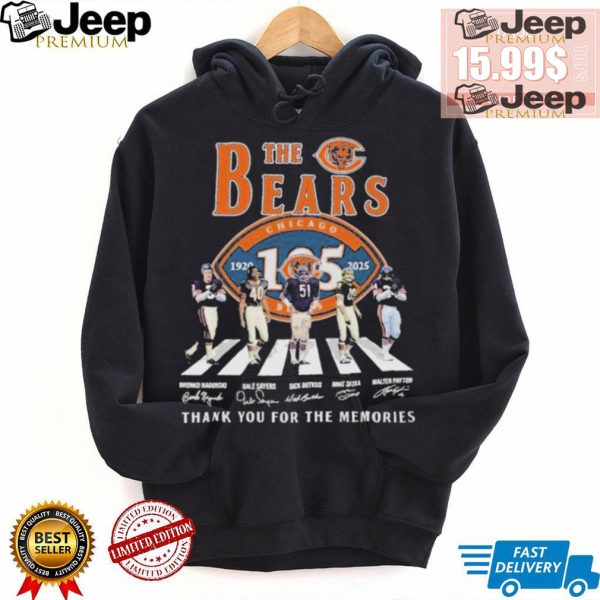 Official The Chicago Bears Abbey Road 1920 2025 Thank You For The Memories Signatures shirt0