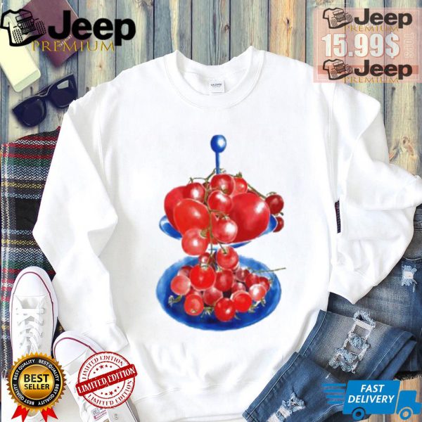 Italian Tomato platter art shirt3