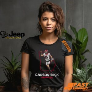 Georgia Football Carson Beck State Star Shirt3