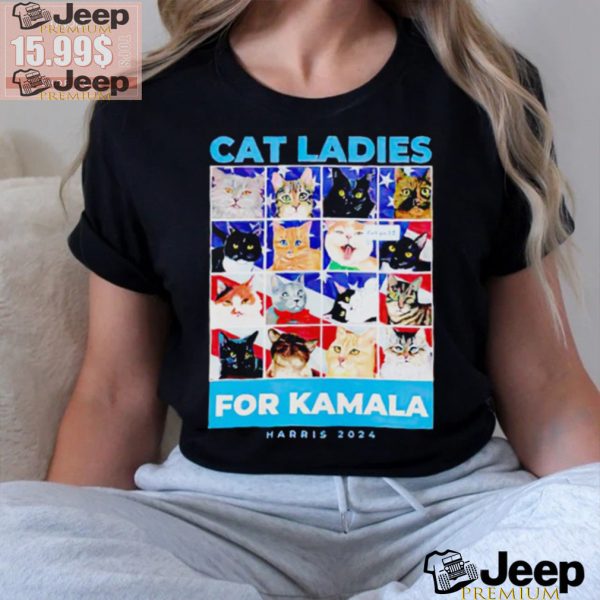 Cat Ladies for Kamala Harris 2024 shirt3