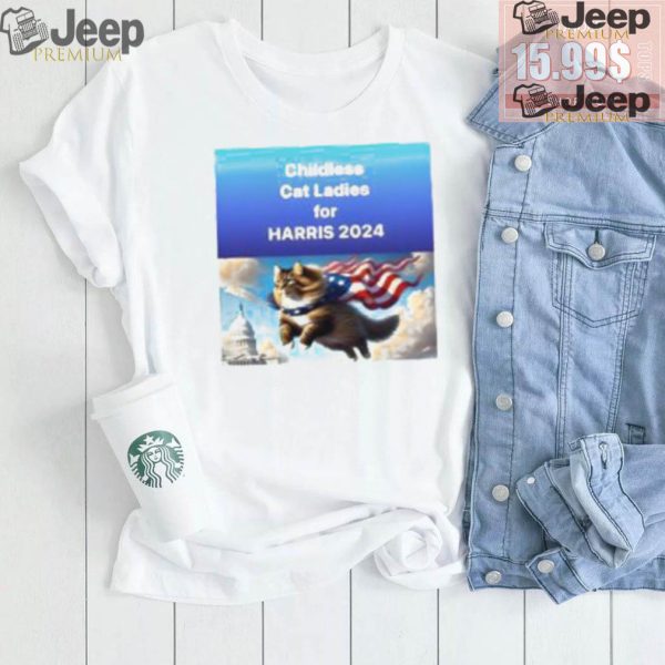 Childless Cat For Ladies For Harris 2024 Shirt2