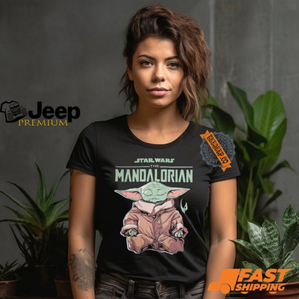 The Mandalorian Child Meditation Shirt0