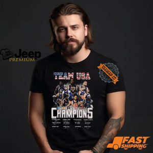 M0BIUbBA Team USA Paris 2024 Champions T Shirt2