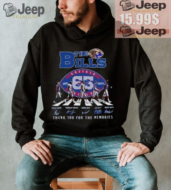 Official The Buffalo Bills Abbey Road 1959 2024 Thank You For The Memories Signatures shirt1