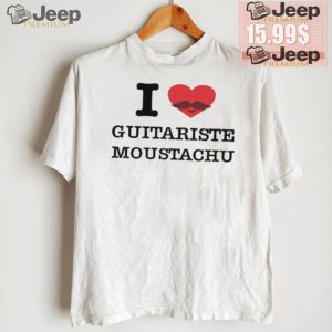 sTnhdxFj I Love Guitariste Moustachu T Shirt1