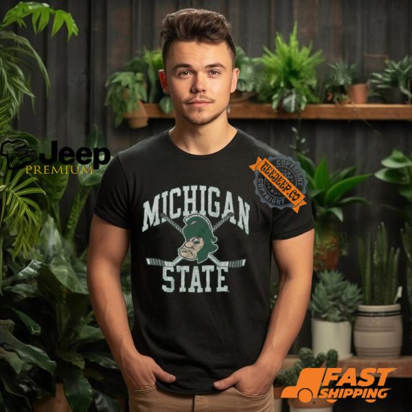 Michigan State Vintage Hockey Shirt3