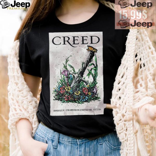 Official Creed Tour In Simpsonville SC On July 23 2024 Poster shirt4