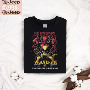 Deadpool And Wolverine Thank You For The Memories Signature Unisex T Shirt0